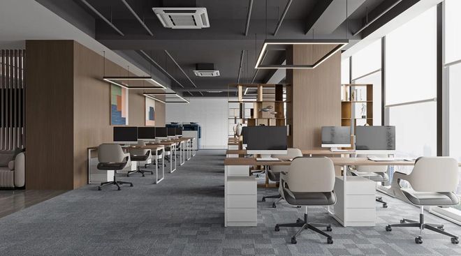 kaiyun网站：陕西国企办公室设计装修施工办公改造装修施工写字楼(图3)