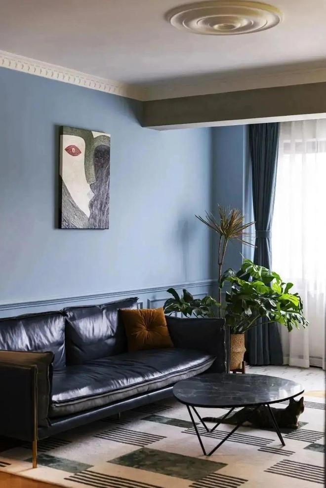 74㎡神仙配色美到窒息！这家中式北欧混搭风竟成教科书级设计(图2)