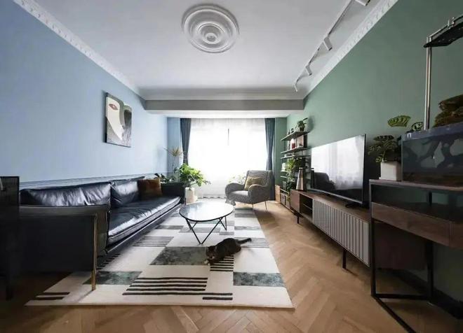 74㎡神仙配色美到窒息！这家中式北欧混搭风竟成教科书级设计