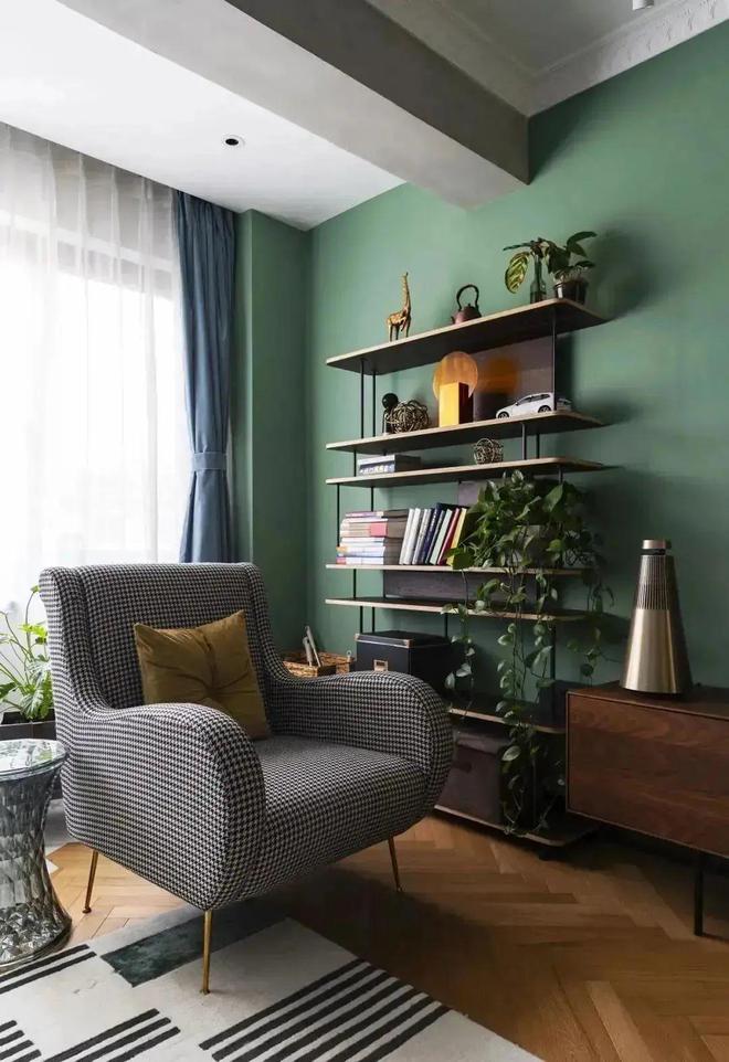 74㎡神仙配色美到窒息！这家中式北欧混搭风竟成教科书级设计(图3)