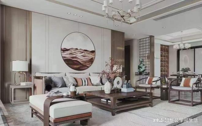 kaiyun入口：积家装饰新中式蕴含晓然的宗禅意境