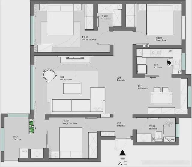 120㎡冬日软装女儿房像小花园看完后我确实酸了！