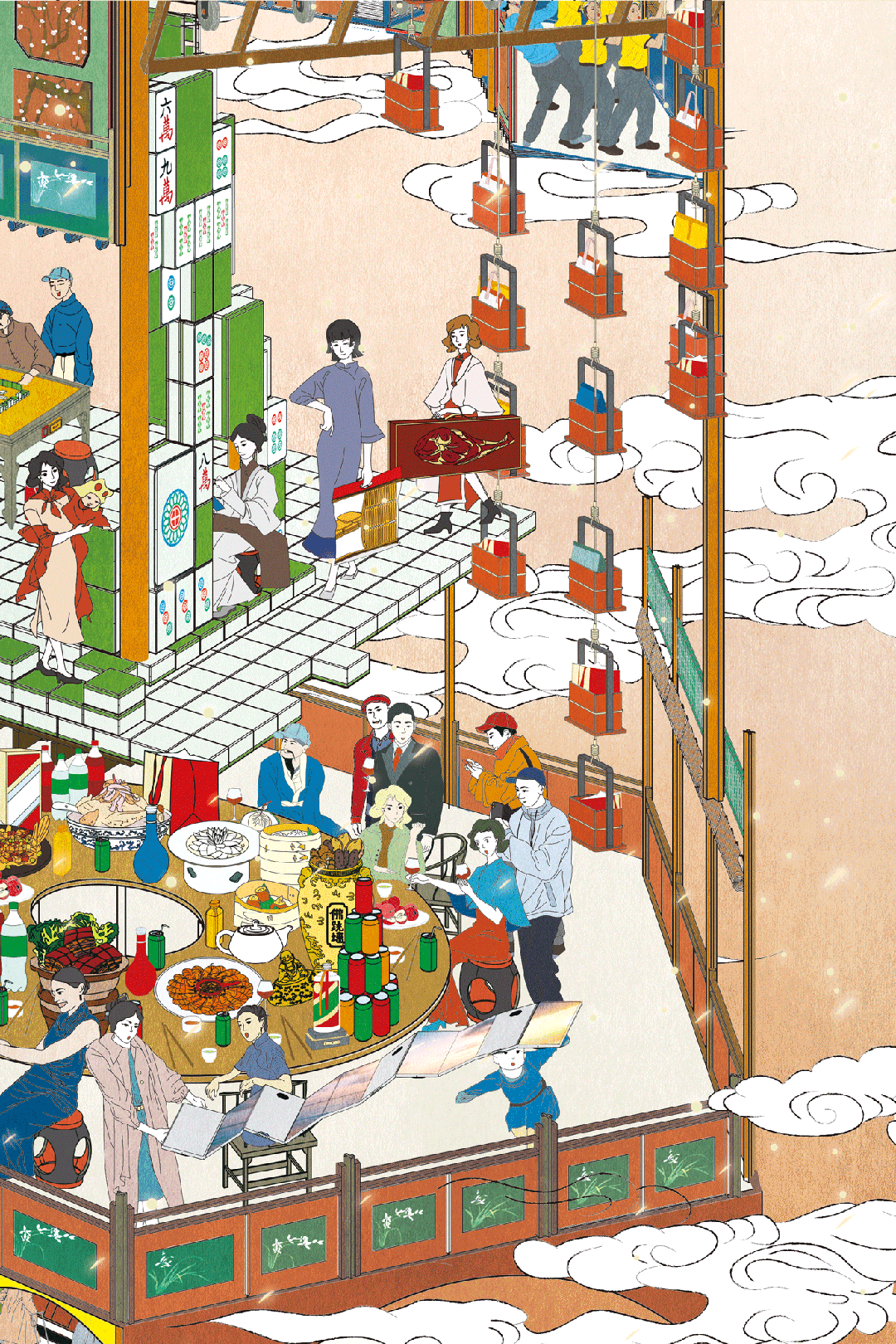 撕下杂志的最后一页将当代东方美学宫灯挂进家中(图4)