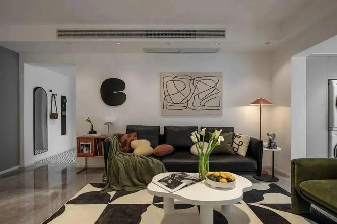 120平现代风住宅满足全家需求变简单房为温馨家(图5)