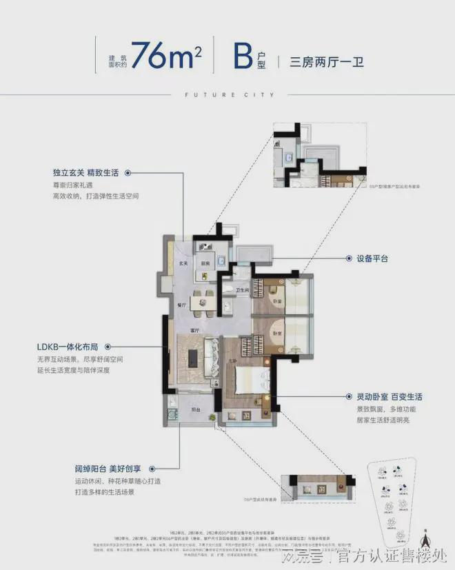 卓越前海未来城有双度假泳池、儿童乐园、环形跑道等多重主题(图4)