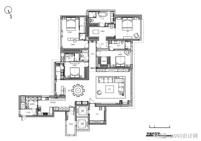 巨人设计新作丨338㎡后现代独白住宅-财神万利公馆(图9)