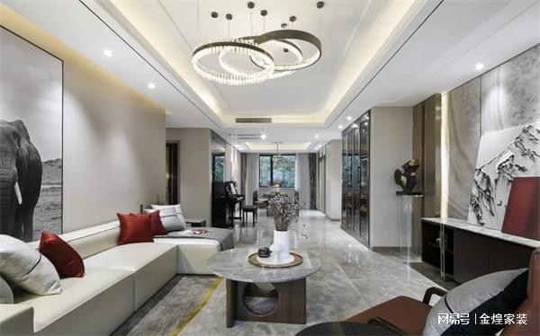 130㎡新中式高级感扑面而来更符合国人审美的家居设计(图4)