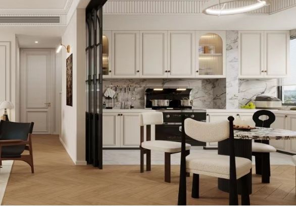 kaiyun入口：向丹「法式复古-碧桂园」武汉城市室内设计大赛获奖作品(图2)