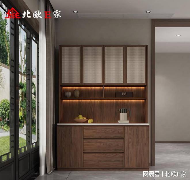 北欧E家：新中式家装设计美得不可方物(图5)