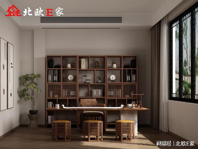 北欧E家：新中式家装设计美得不可方物(图7)