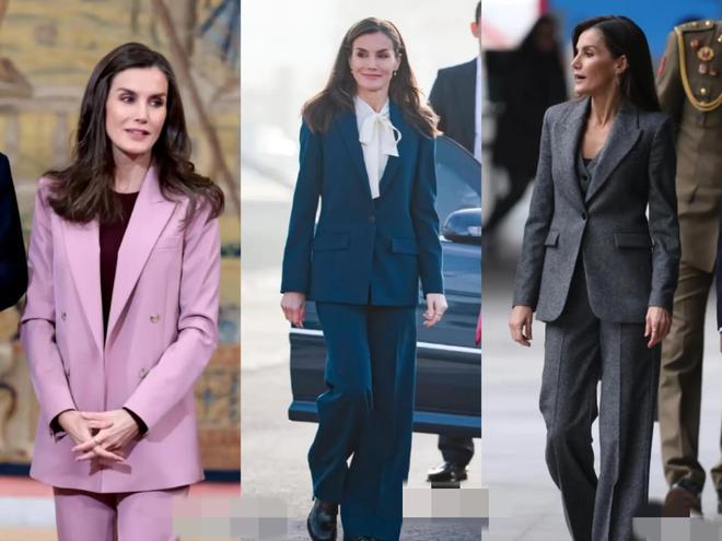 kaiyun：又被西班牙王后美到了！来后上身最新款红裙气质优雅风采依旧(图2)