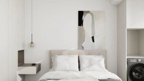 全包圆家居现代简约两居室展现高级与温柔的双重魅力(图3)