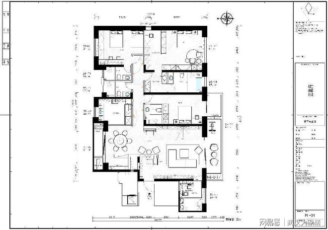 焦文迪【现代简约-平层】武汉城市室内设计大赛作品