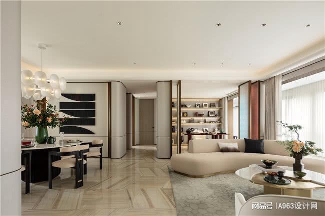 kaiyun网站：万境设计｜188㎡样板房：山水间的雅居逸境(图2)