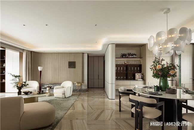 kaiyun网站：万境设计｜188㎡样板房：山水间的雅居逸境(图3)