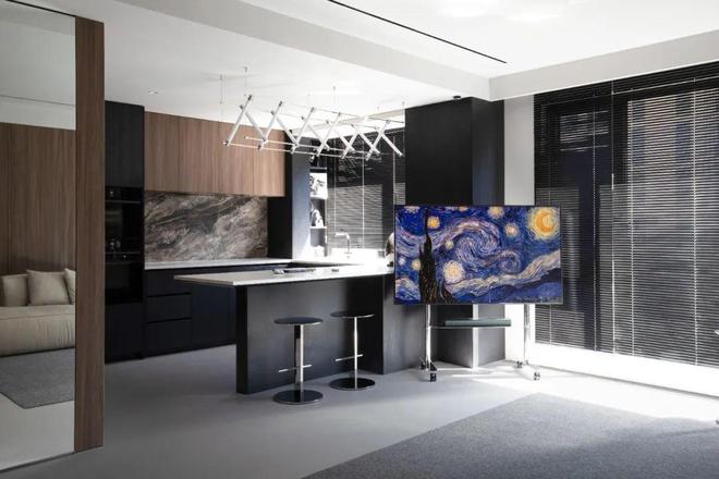 陈洁新作143㎡四居室精装格局重组打造单身女主的暗黑系互动奢居！(图3)