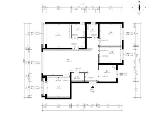 陈洁新作143㎡四居室精装格局重组打造单身女主的暗黑系互动奢居！(图8)