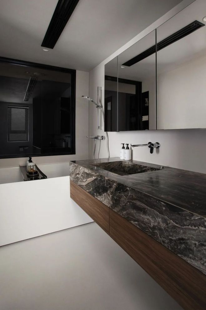 陈洁新作143㎡四居室精装格局重组打造单身女主的暗黑系互动奢居！(图6)