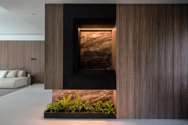 陈洁新作143㎡四居室精装格局重组打造单身女主的暗黑系互动奢居！(图4)