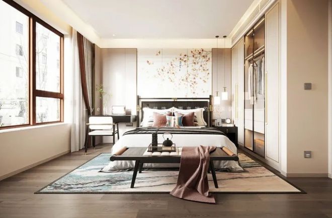 青岛业之峰330㎡新中式别墅打造家的温暖与艺术之美(图2)