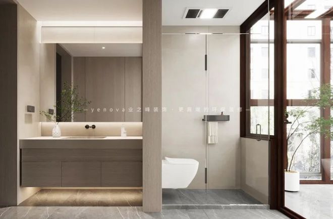 青岛业之峰330㎡新中式别墅打造家的温暖与艺术之美(图4)