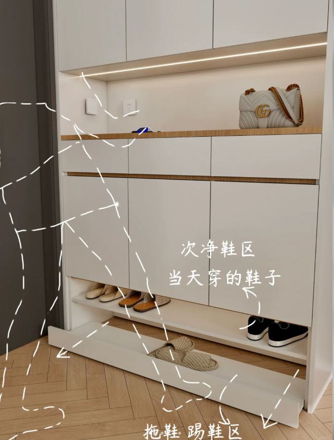 鞋柜两层镂空设计网友力荐：实用又便捷后悔没早点尝试！(图7)