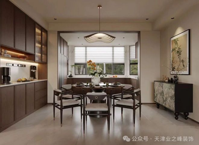 业之峰设计力作：125㎡新中式雅宅诠释东方雅韵(图2)