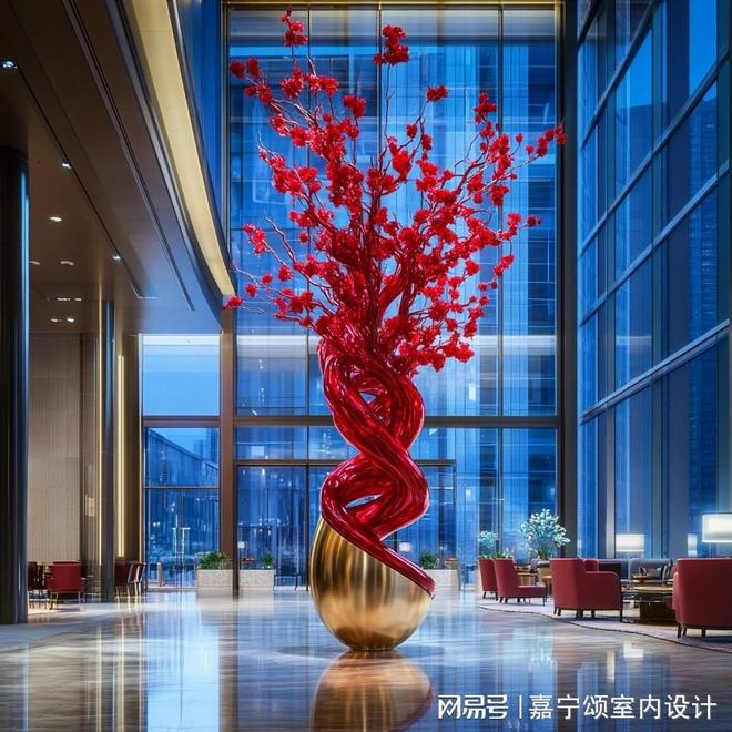 kaiyun：【伍一艾酒店软装】哈尔滨酒店软装：大型主题花艺