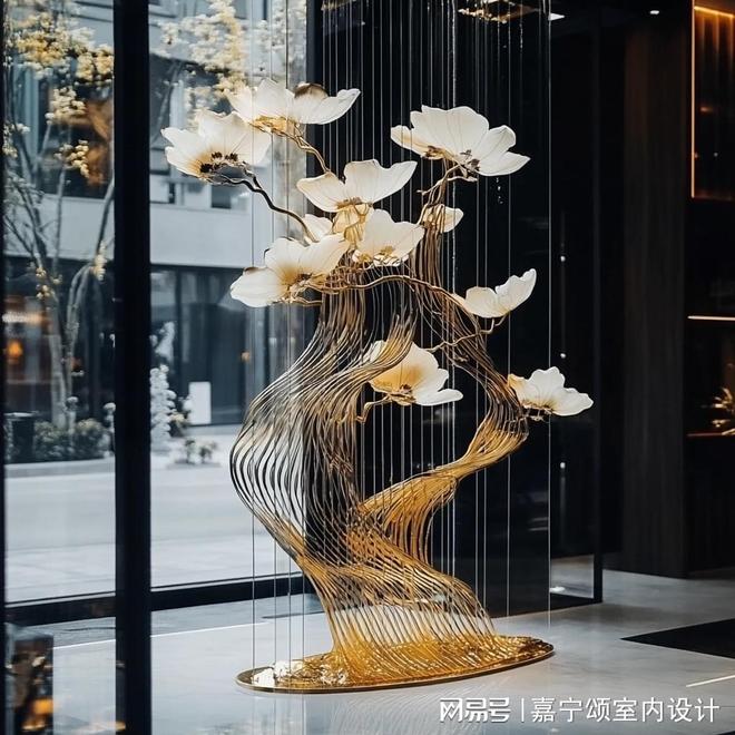 【伍一艾酒店软装】南昌酒店软装：如何用艺术雕塑点亮空间溢价？