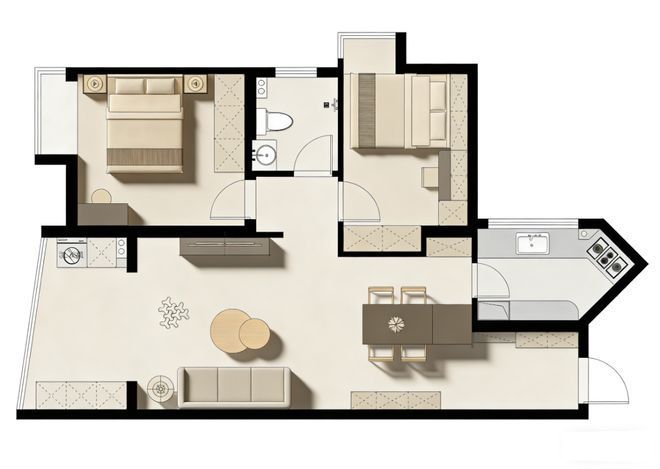 张正华「国博新城碧园居」武汉城市室内设计大赛参赛作品