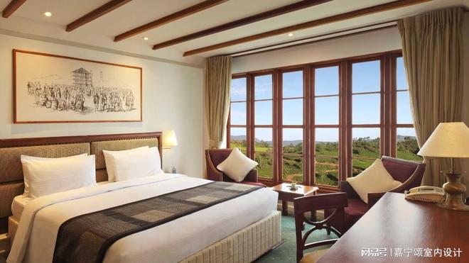 【伍一艾酒店软装】昭通酒店软装藏玄机？实木框宣纸画定调高级感(图3)