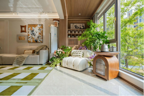 焕新美好生活想象！烟台万科四季光年108㎡中古风样板间大美绽